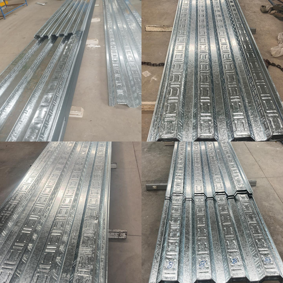 losa colaborante y acero columnas