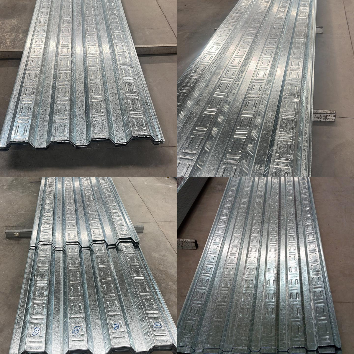 rejillas de drenaje sobre losa colaborante